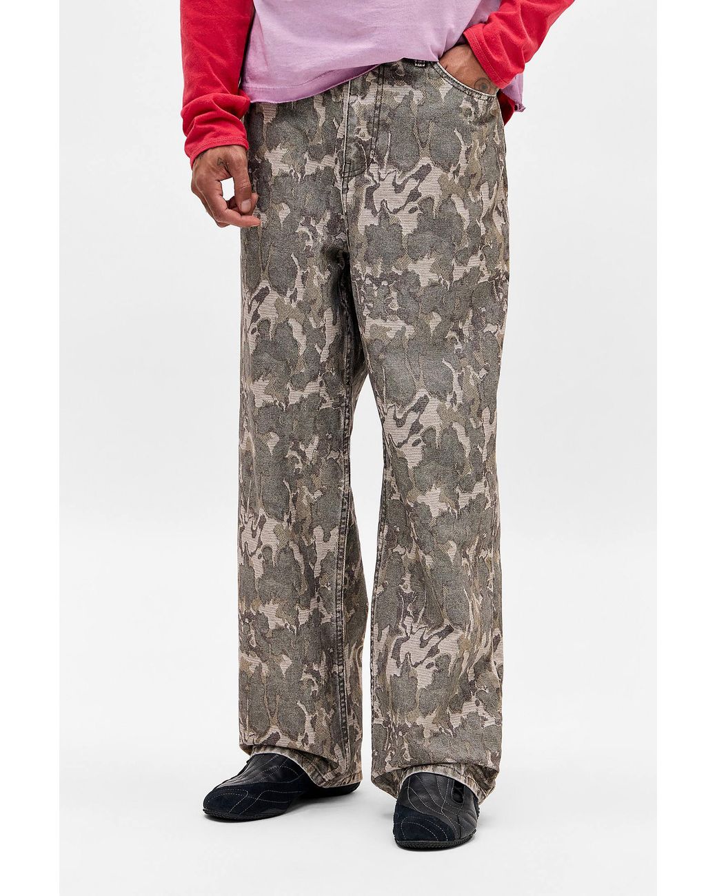 BDG Gray Camo Ripstop Jack Jeans 26w 30l At Urban Outfitters for men