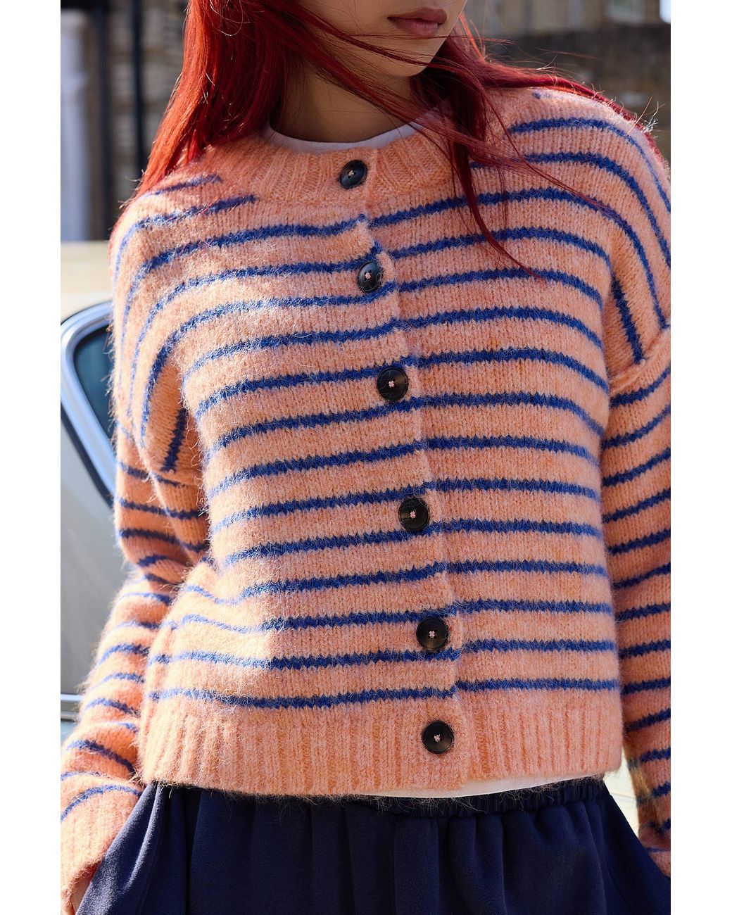 Urban Outfitters Red Uo Hudson Cardigan