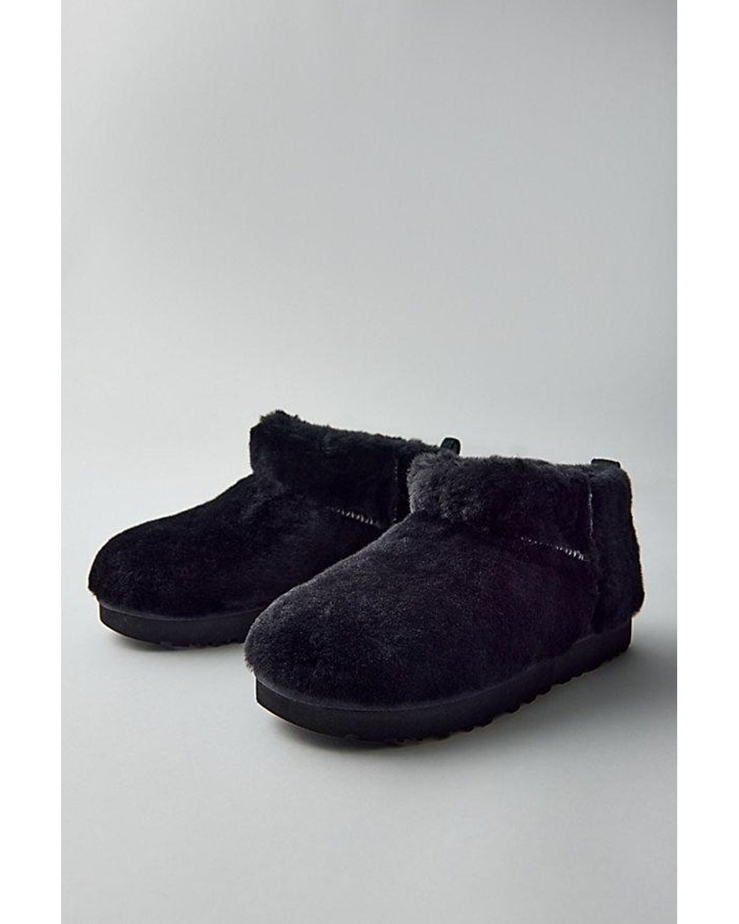 Ugg Blue Classic Fluffed Ultra Mini Boots