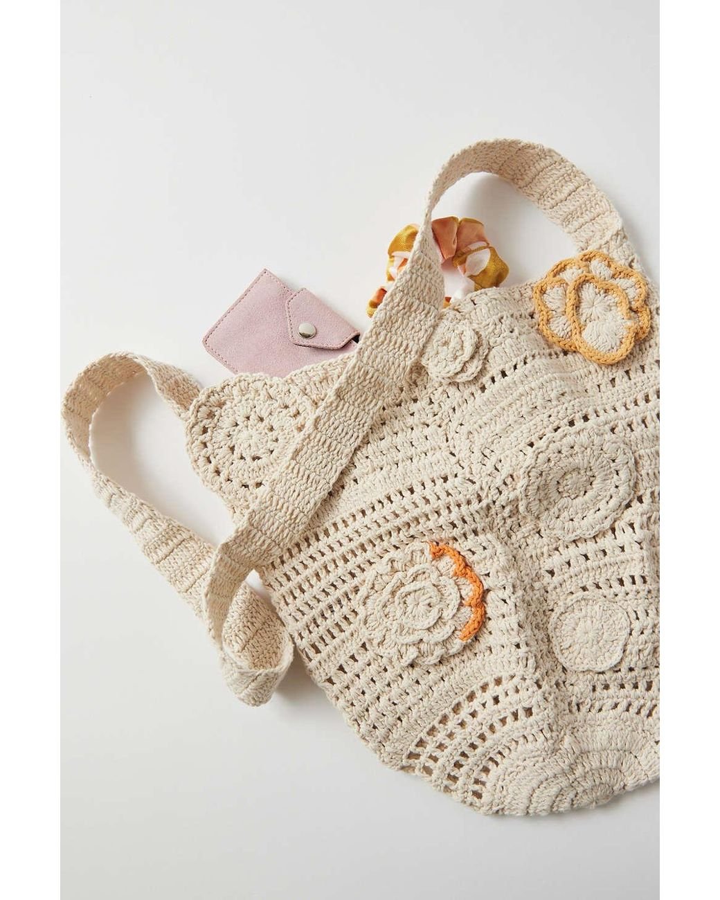 Urban Outfitters Aria Woven Crochet Shoulder Bag in Natural Lyst
