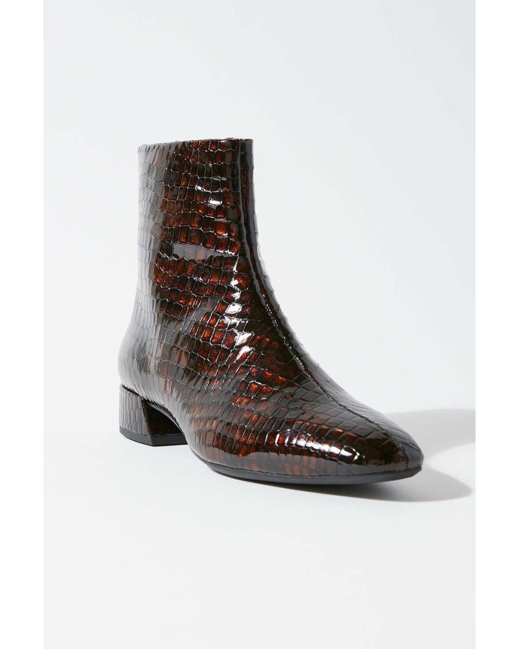 Vagabond Shoemakers Joyce Embossed Leather Ankle Boots in Brown | Lyst