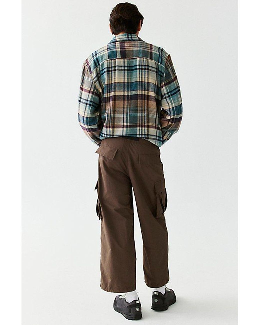 Afield Out Brown Nylon Utility Pants for men