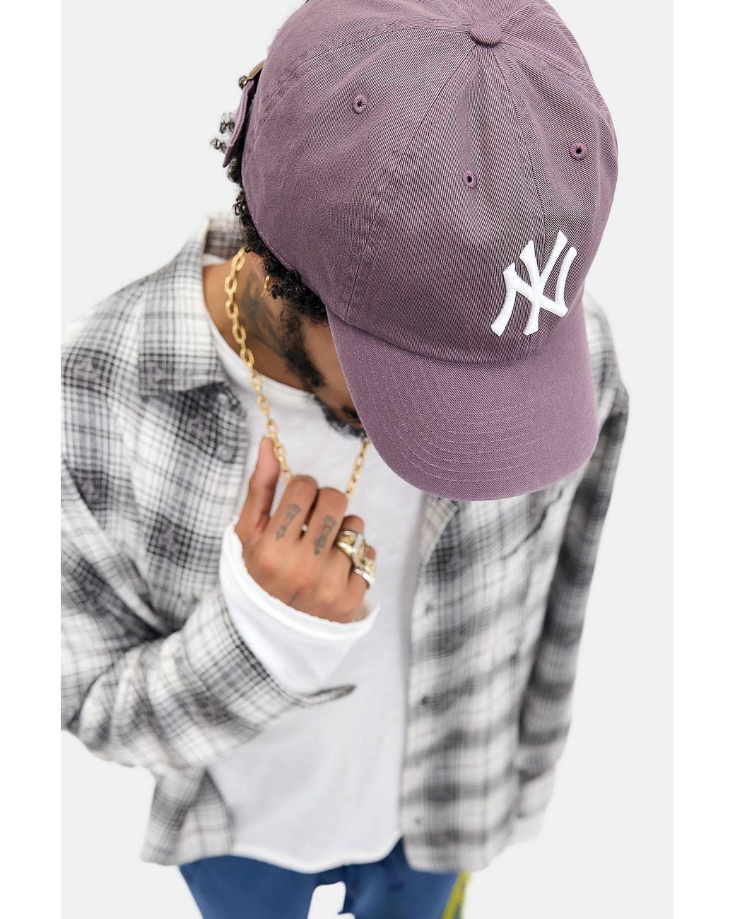 '47 Gray Ny Yankees Clean Up Cap for men