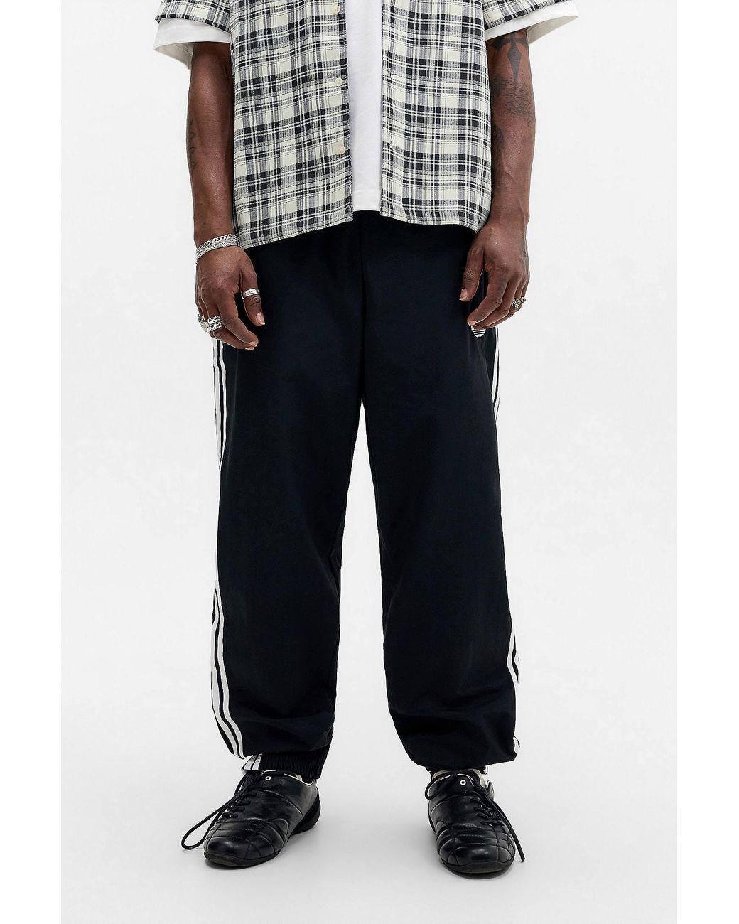 Adidas Originals Black Firebird Woven Track Pants for men