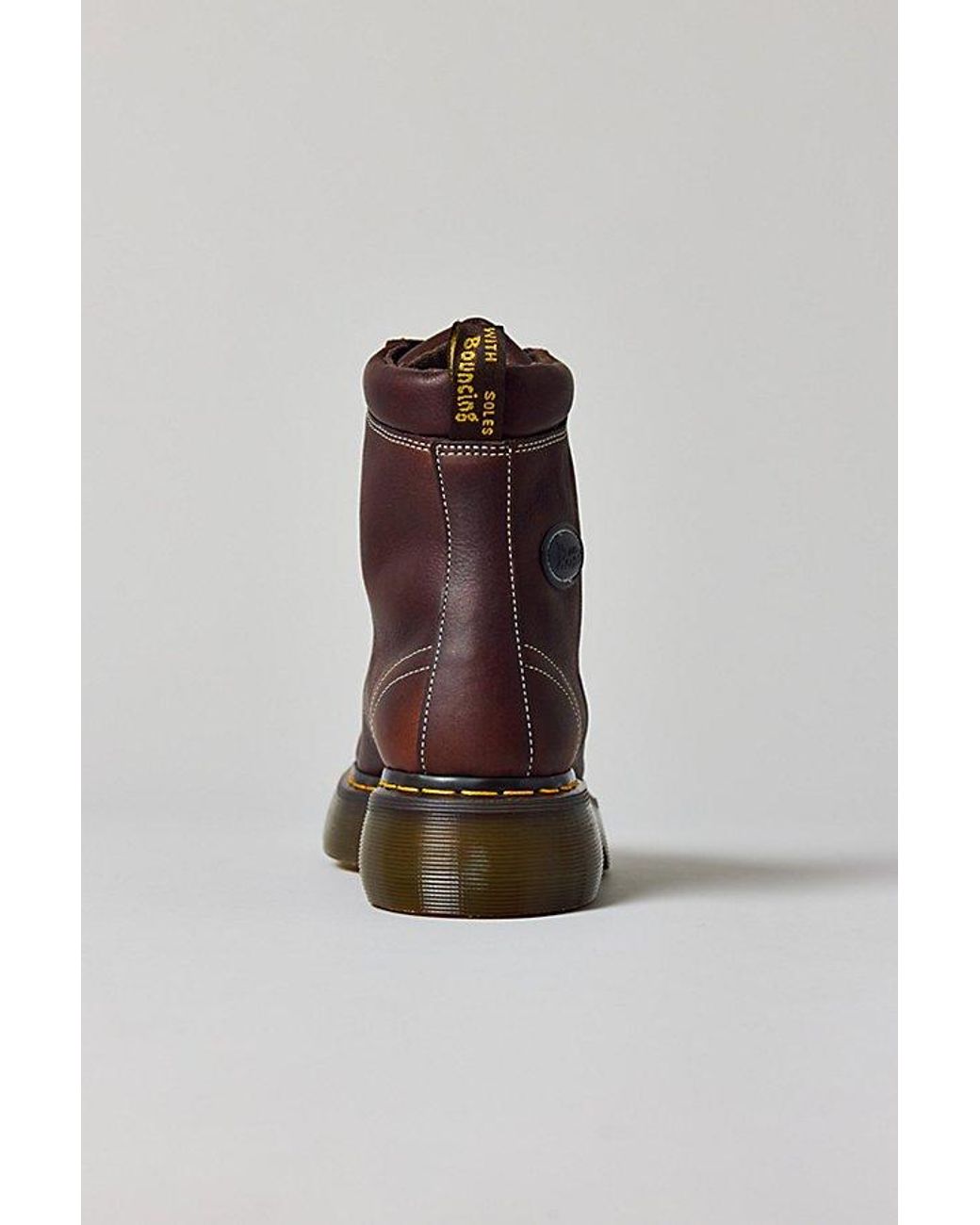 Dr. Martens Red Buzz 8-Eye Platform Boots