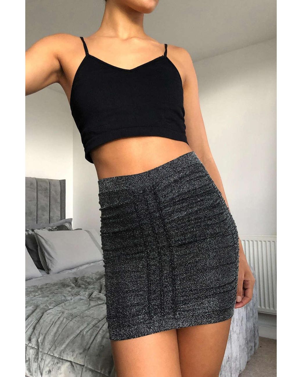 urban outfitters glitter skirt