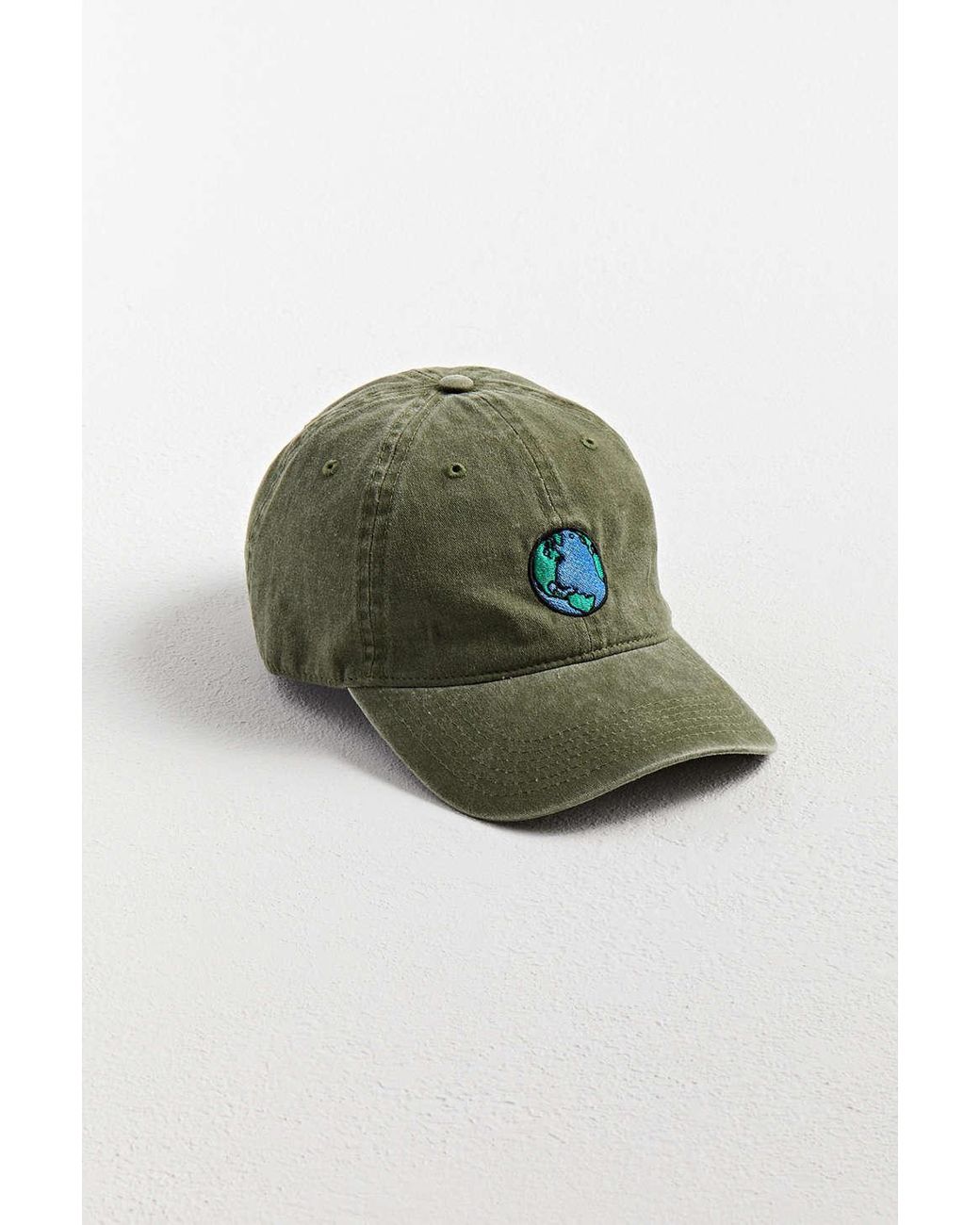 Urban Outfitters Earth Embroidered Washed Baseball Hat in Green for Men |  Lyst