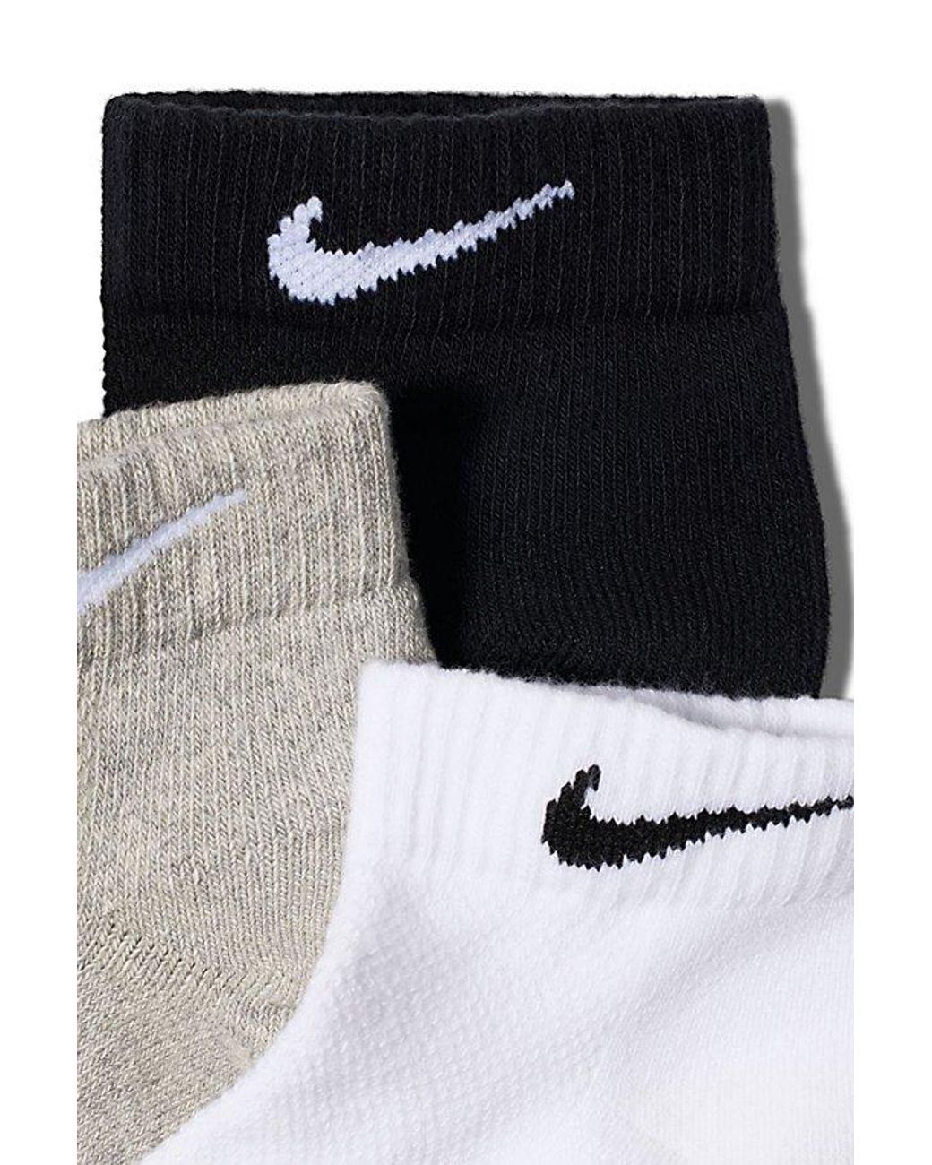 Nike White Everyday Elevated Lowcut Socks 6-Pack for men