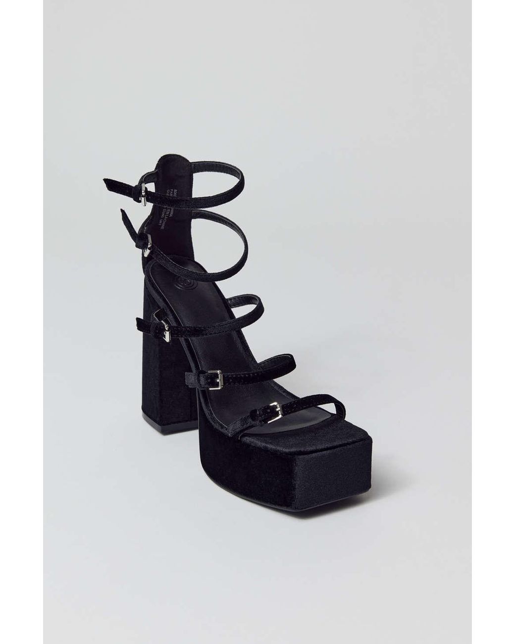 Plot Twist Heel - Black | Black heels, Black strappy heels, Black sandals  heels