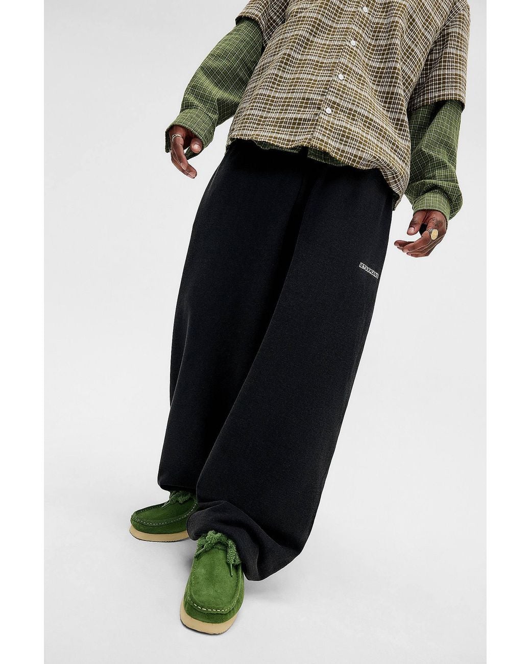 iets frans Black Harri Baggy Joggers for men