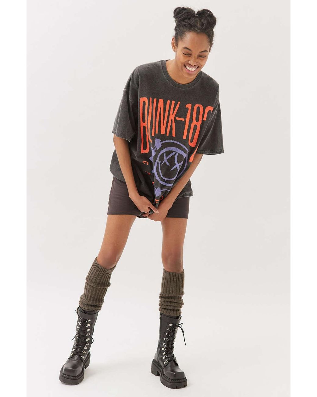 Urban Outfitters Blink 182 T-shirt Dress in Black | Lyst