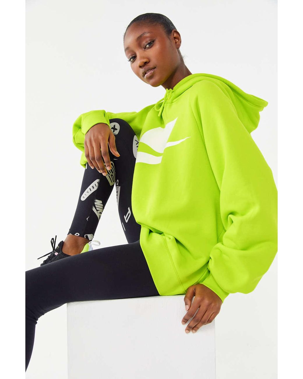 Nike Sportswear Neon Hoodie Sweatshirt in Lyst
