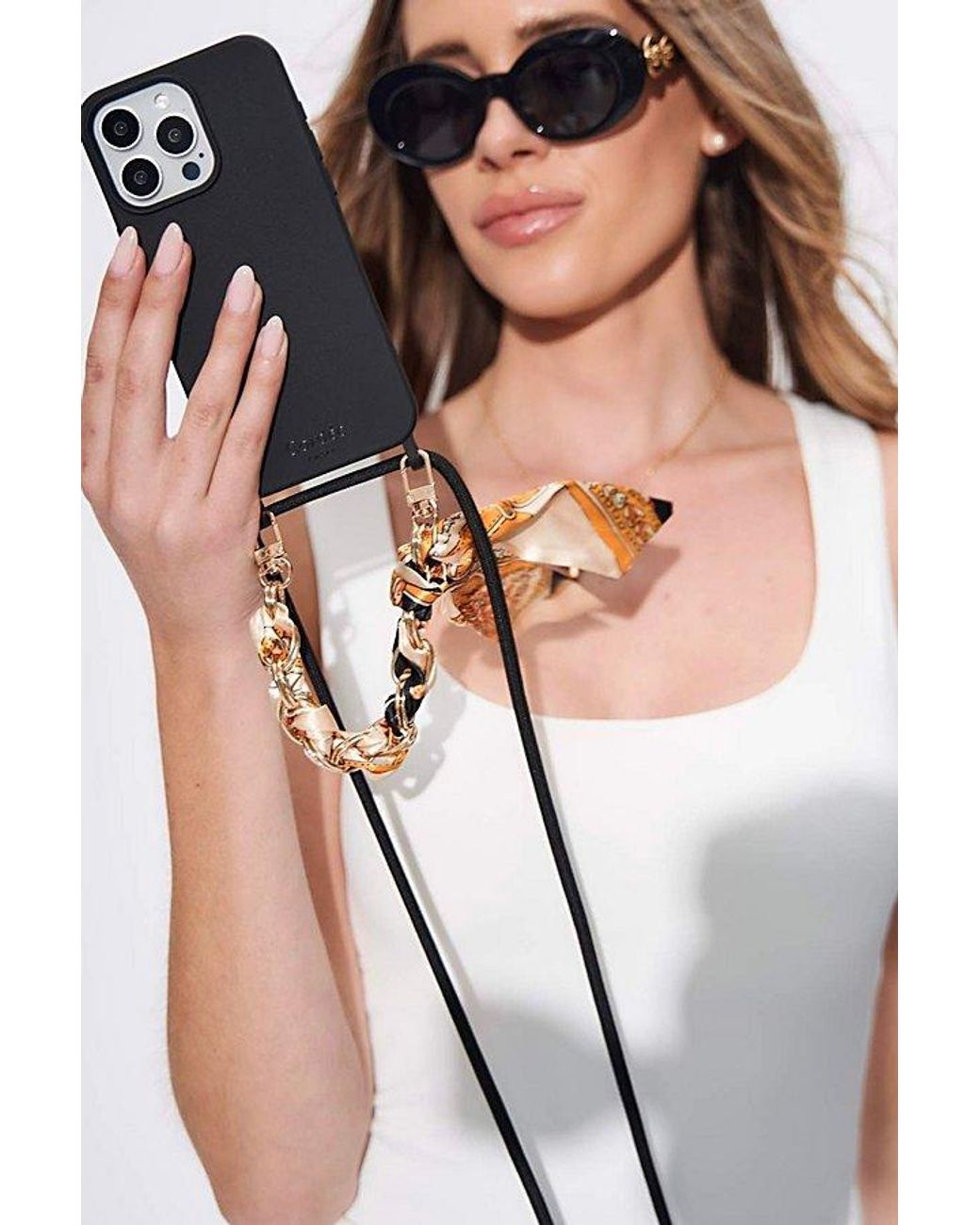 Cordée Cases White Lima Iphone Case + Crossbody Strap Set