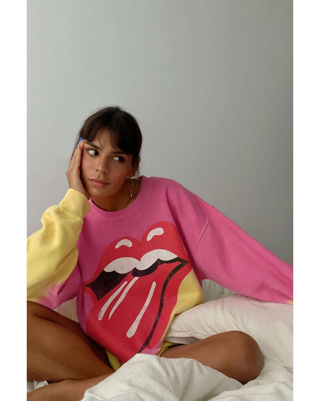 Urban Outfitters The Rolling Stones Sweatshirt Pink | Lyst