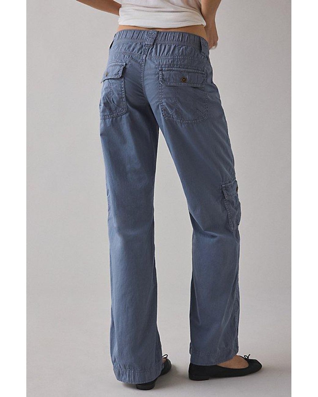 BDG Blue 360 Utility Low-Rise Straight Leg Pant