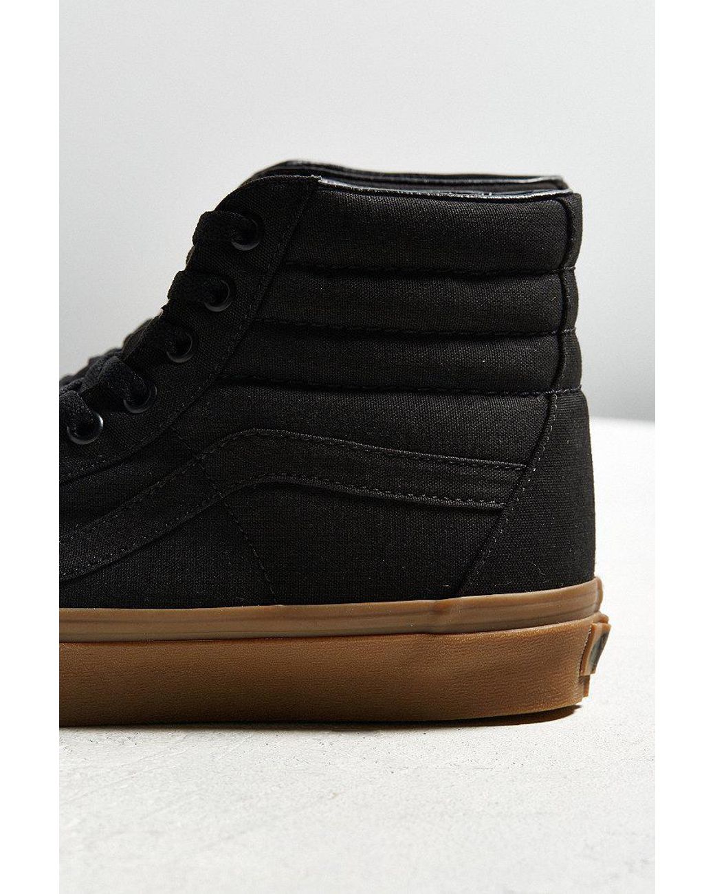 Vans Suede Vans Sk8-hi Reissue Gum Sole Sneaker in Black for Men | Lyst