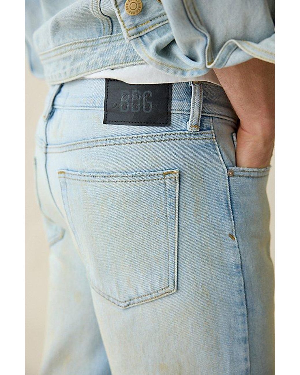 BDG Blue Slacker Relaxed Flare Jeans for men