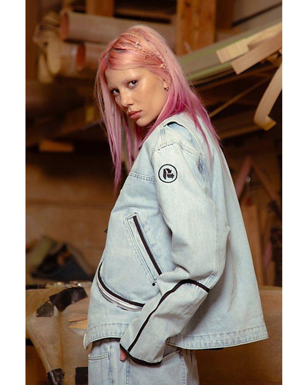 CAT X Reclaimed LA UO Exclusive Zip-Up Vest | Urban Outfitters