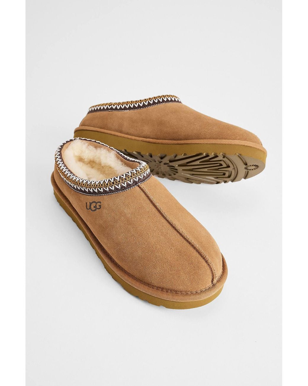 Ugg Brown Chestnut Tasman Slippers for men
