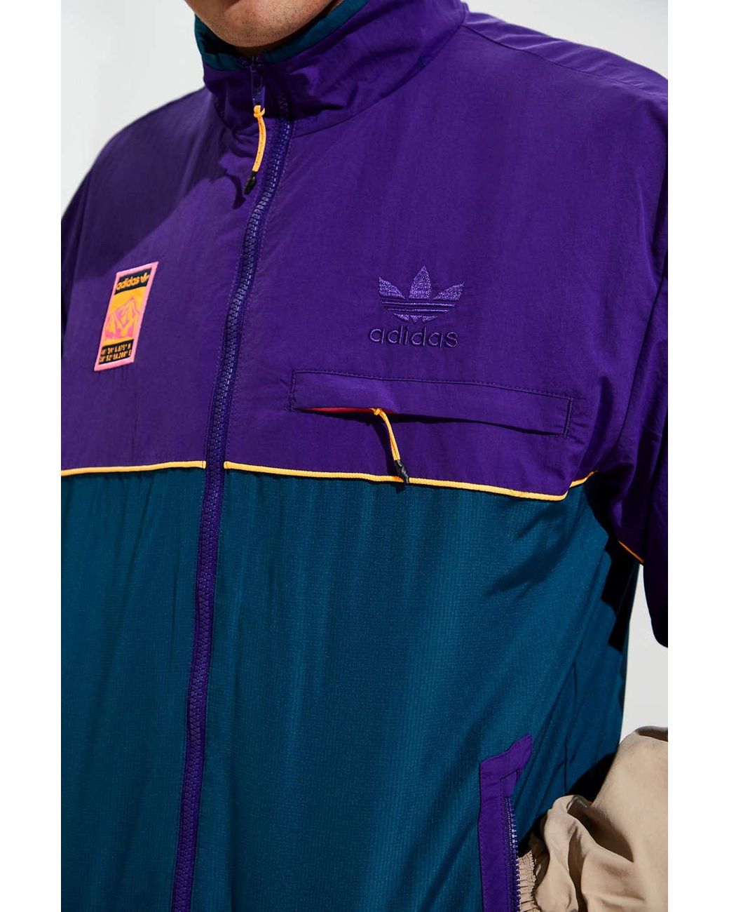 recepción Aptitud Encadenar adidas Adidas Adiplore Track Jacket in Purple for Men | Lyst