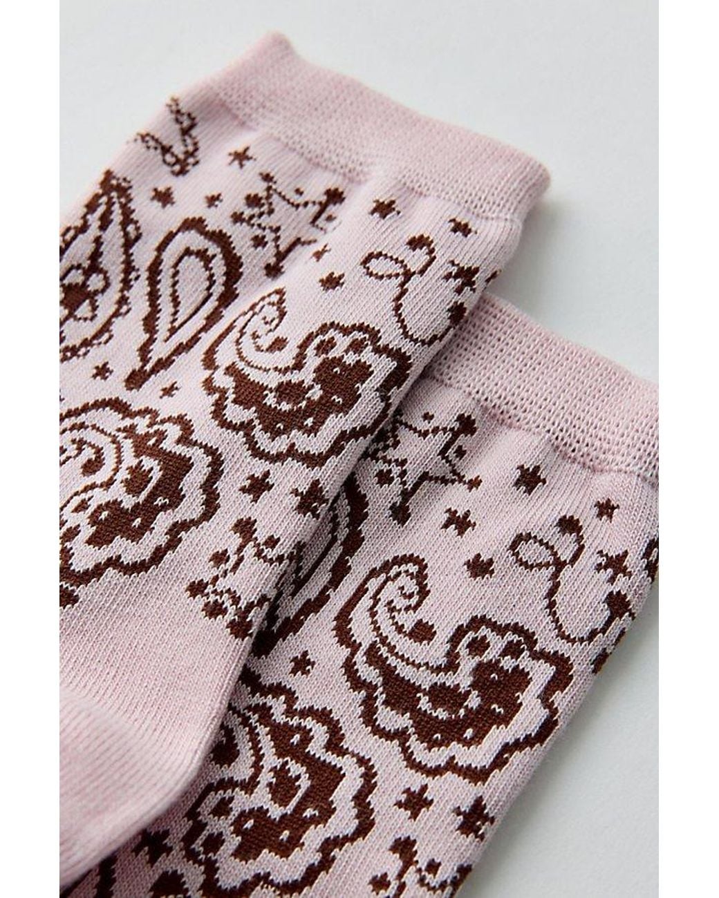 Baggu Pink Crew Socks