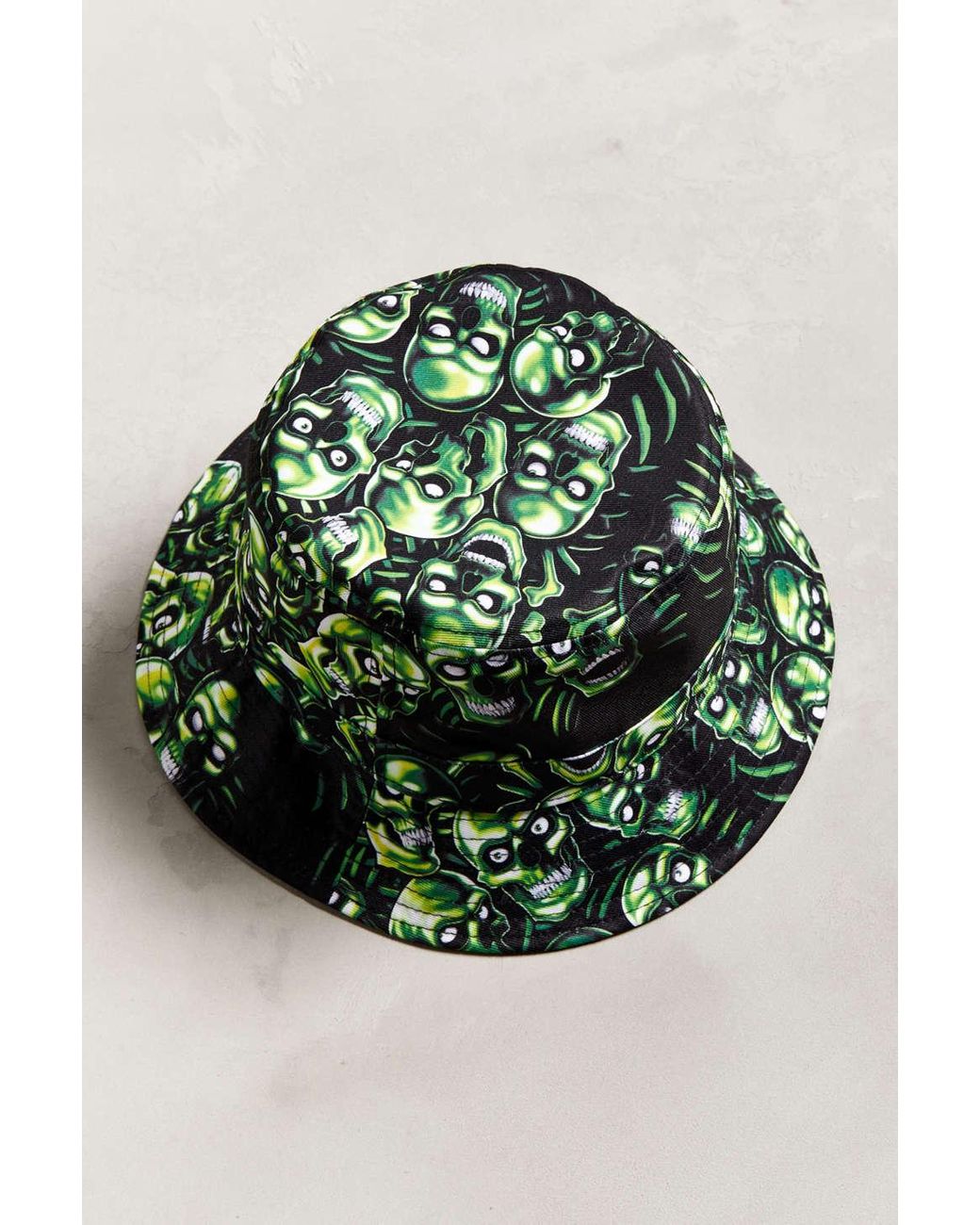 Cotton Skull Pile Bucket Hat 