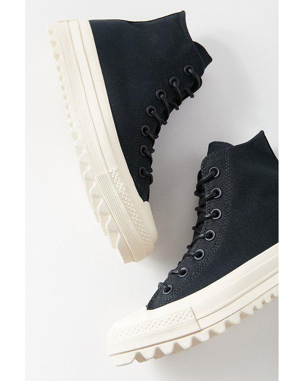 Converse Canvas Converse Chuck Taylor All Star Lift Ripple High Top Sneaker  in Black for Men | Lyst