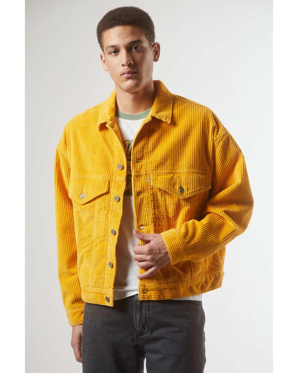 Levi's X The Simpsons Corduroy Trucker Jacket in Yellow for Men | Lyst