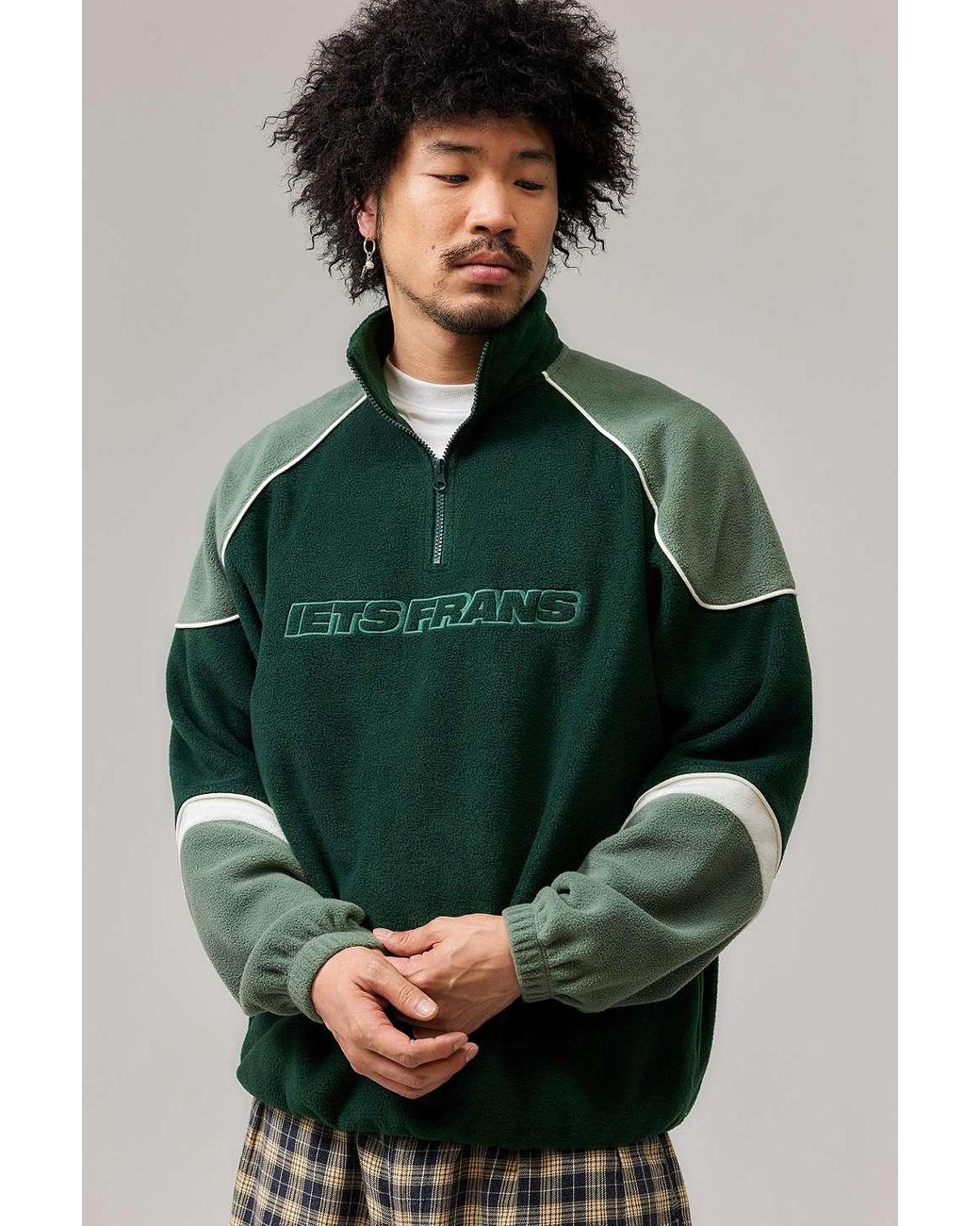 iets frans. Green Tonal Panelled Fleece for Men Lyst UK