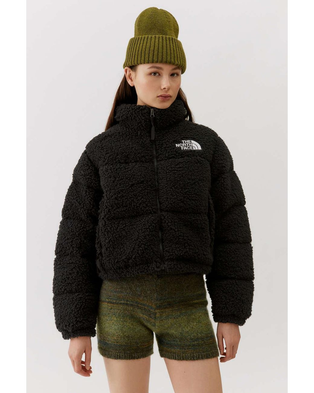 The North Face Nuptse Sherpa Puffer Jacket in Black Lyst