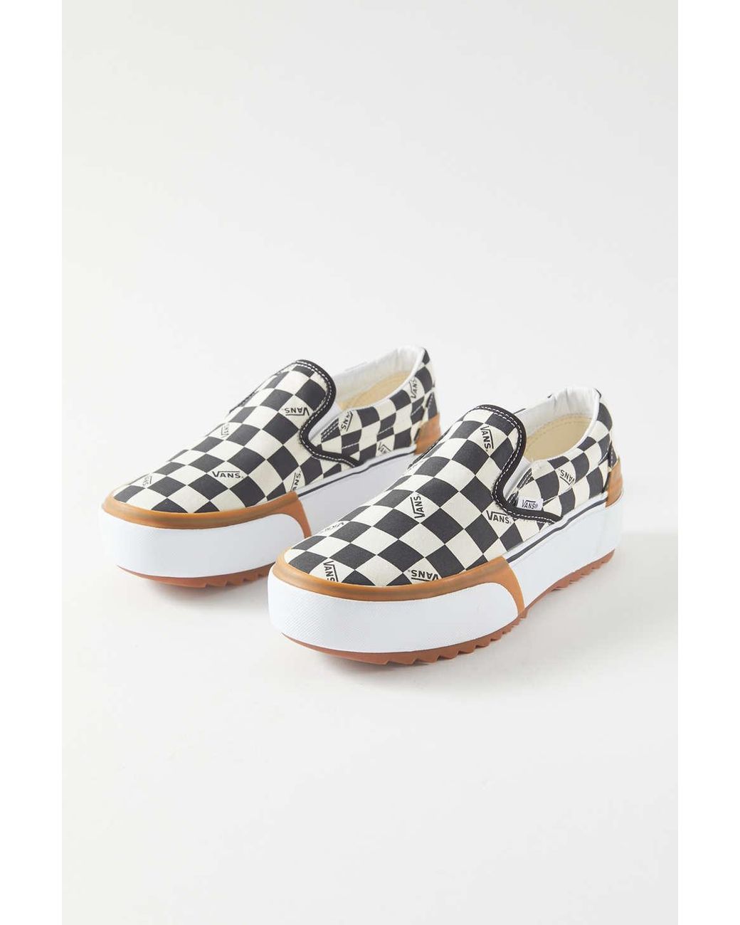 Vans Checkerboard Stacked Slip-on Sneaker | Lyst