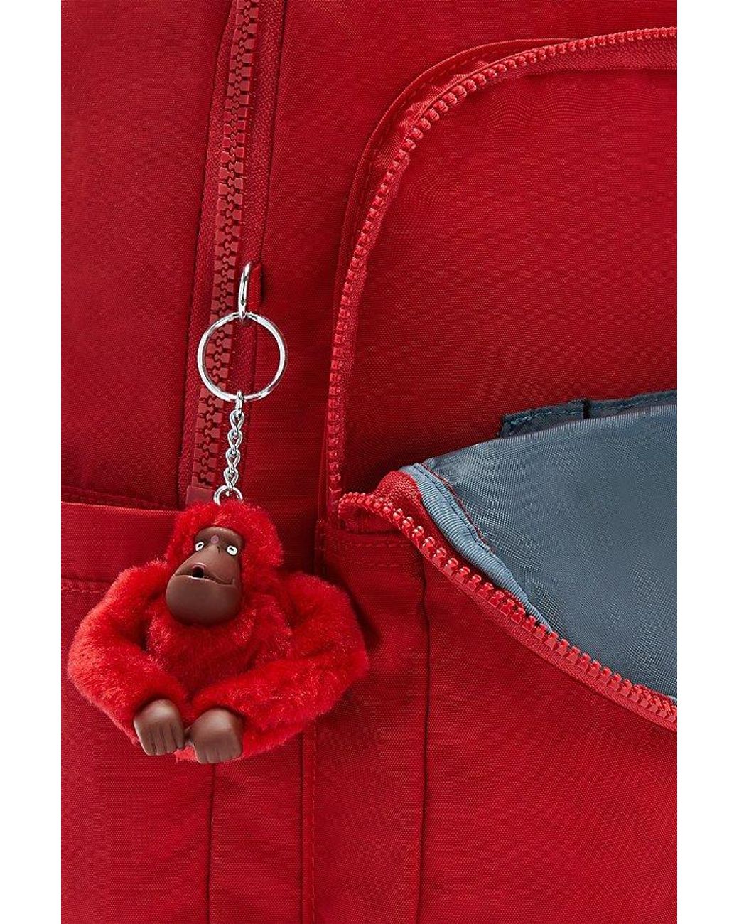 Kipling Red Seoul Large Nylon Backpack