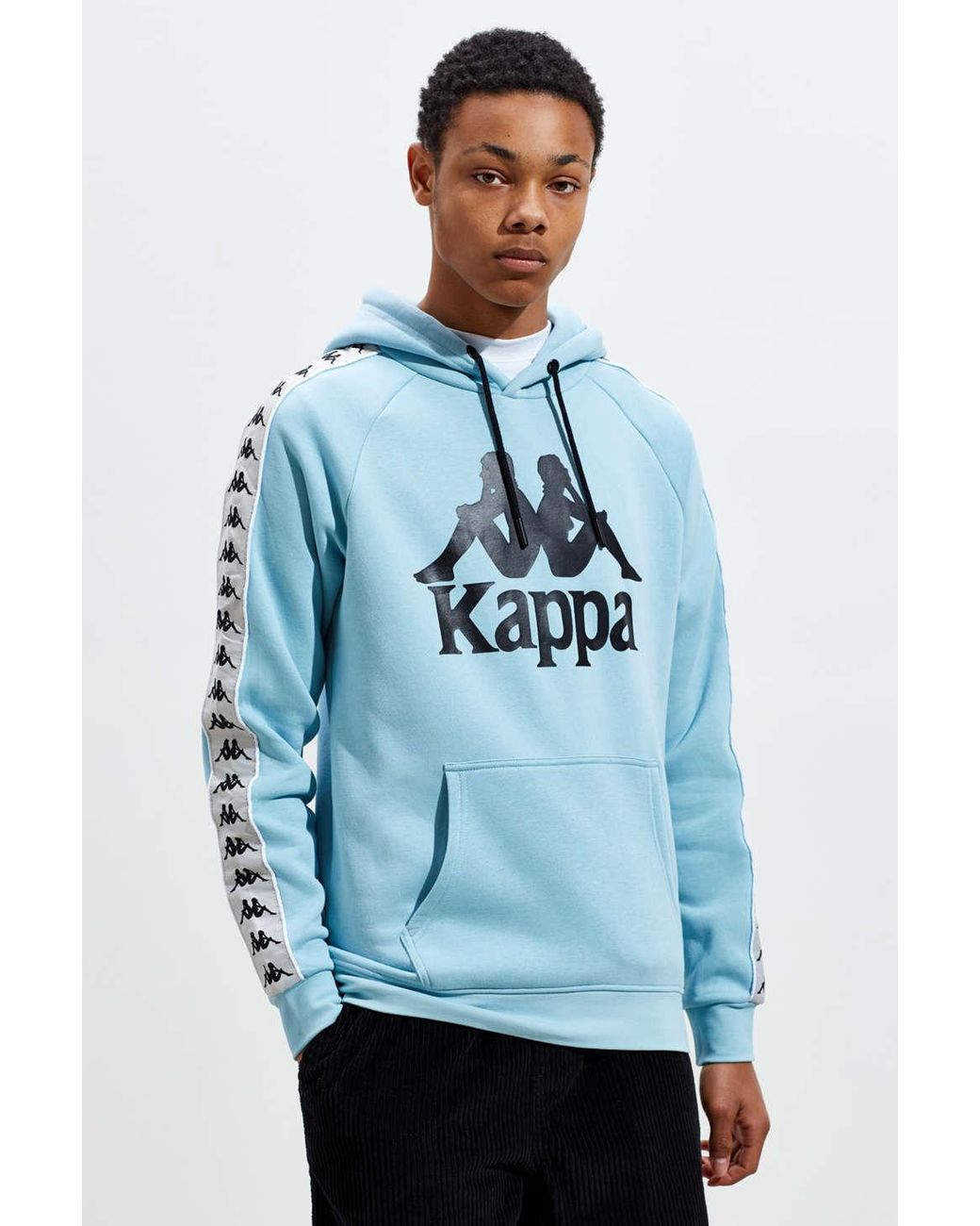 Kappa Banda Hurtado Hoodie Sweatshirt in Blue for Men | Lyst