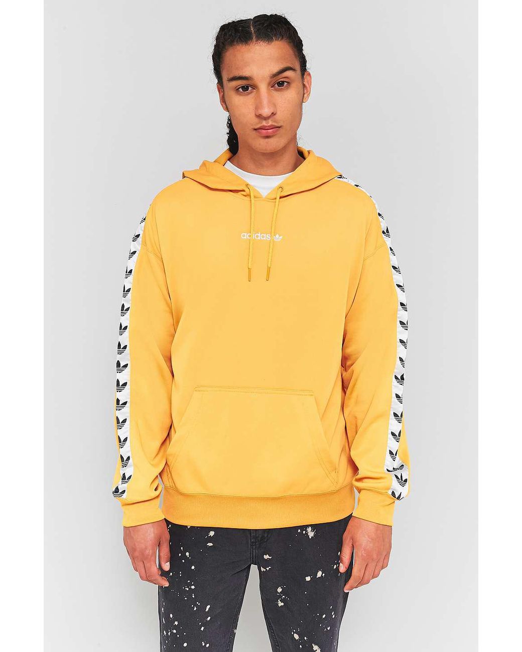 Adidas hoodie tnt tape yellow sale