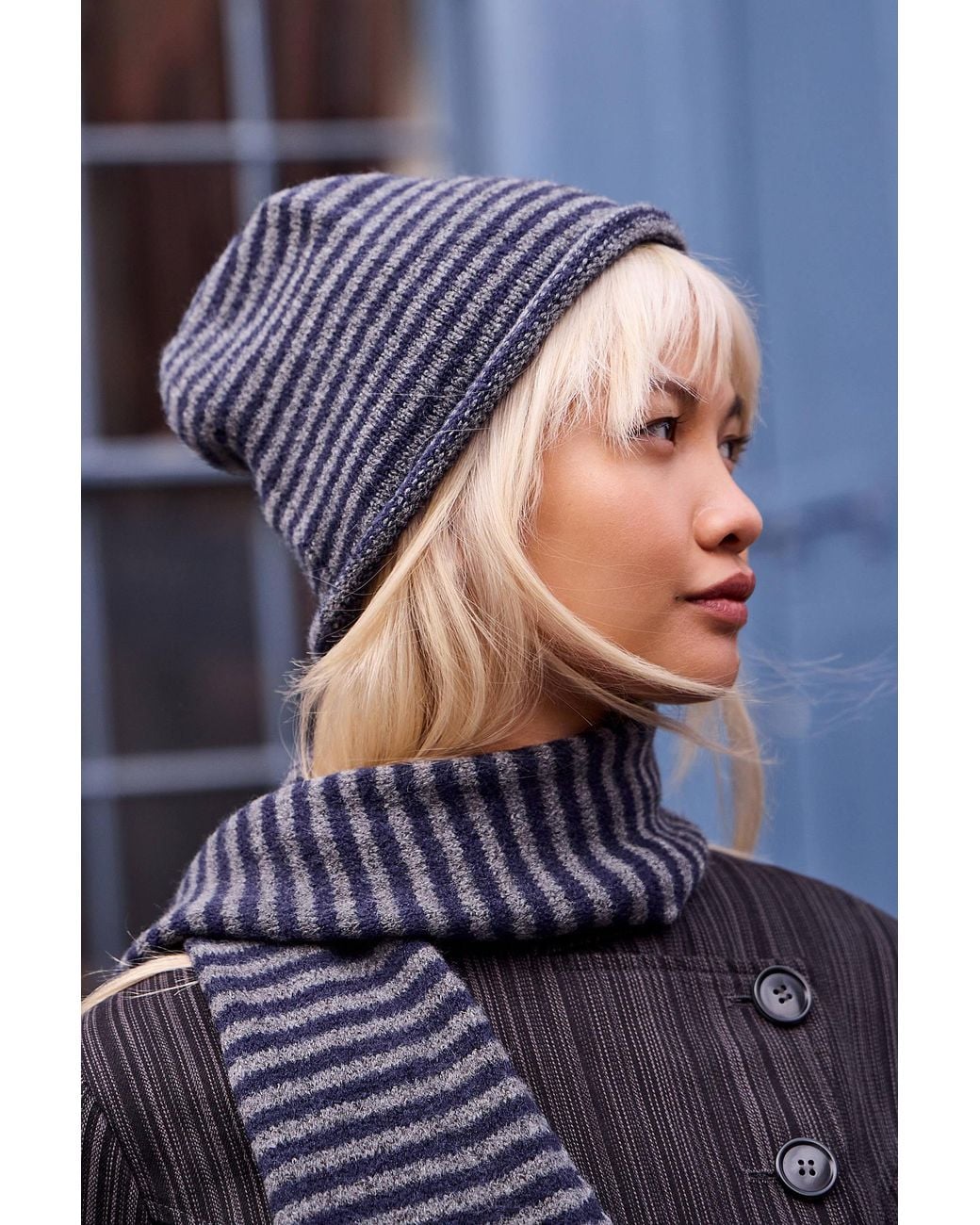 Urban Outfitters Blue Uo Courtney Beanie