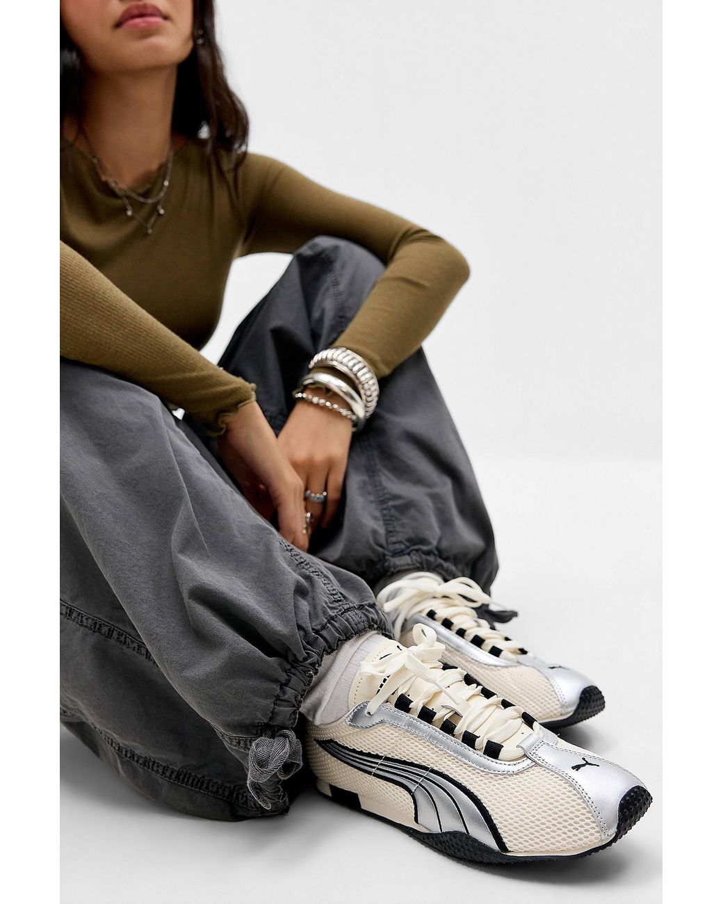 PUMA Gray Cream H-street Og Trainers