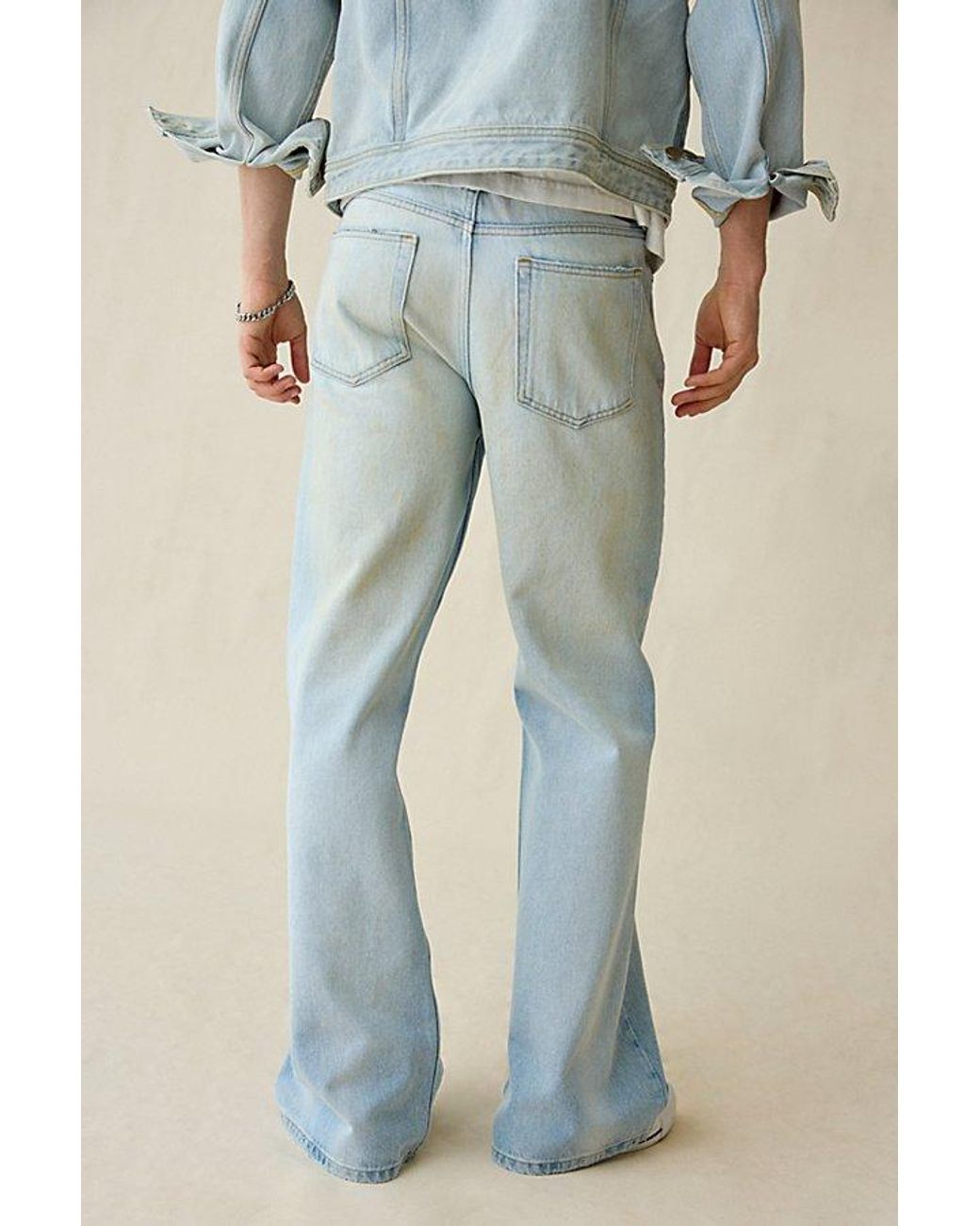 BDG Blue Slacker Relaxed Flare Jeans for men