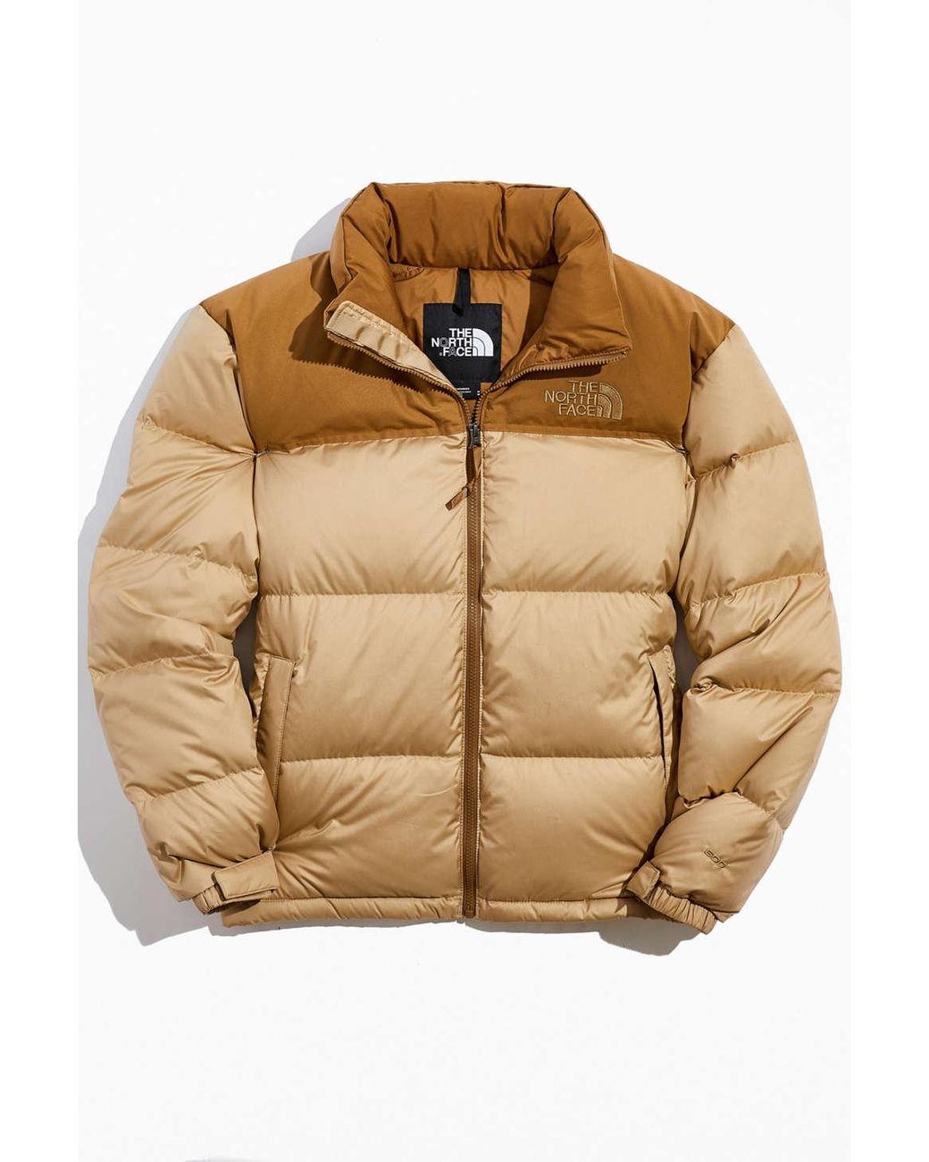 The North Face Eco Nuptse Recycled Puffer Jacket in Natural for Men | Lyst