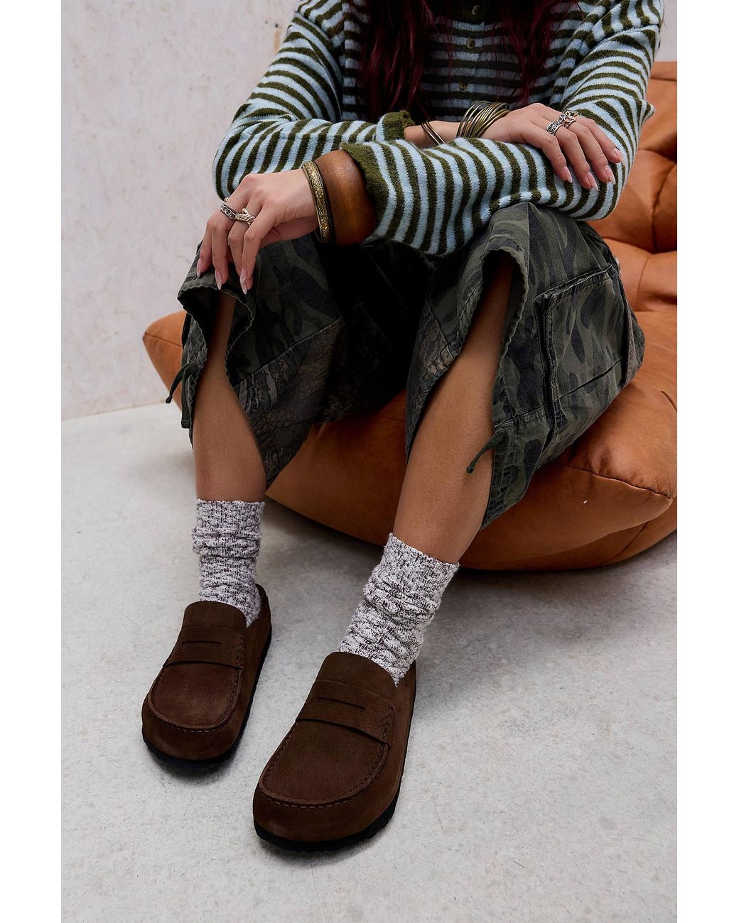 Birkenstock Brown Naples Wrapped Shoes