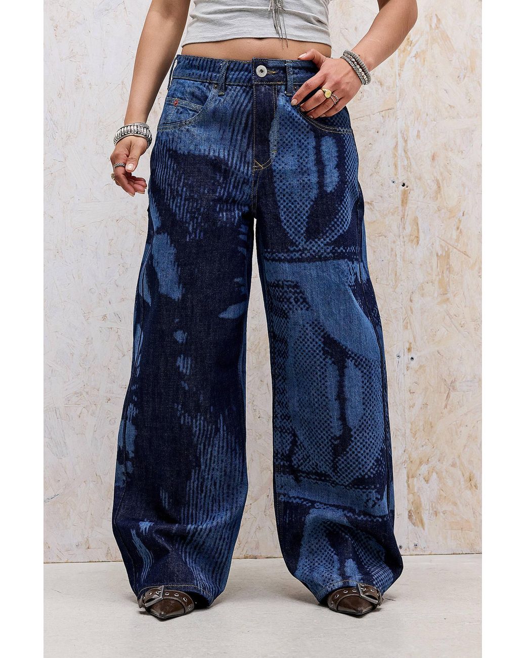 BDG Blue Jaya Laser Baggy Jeans