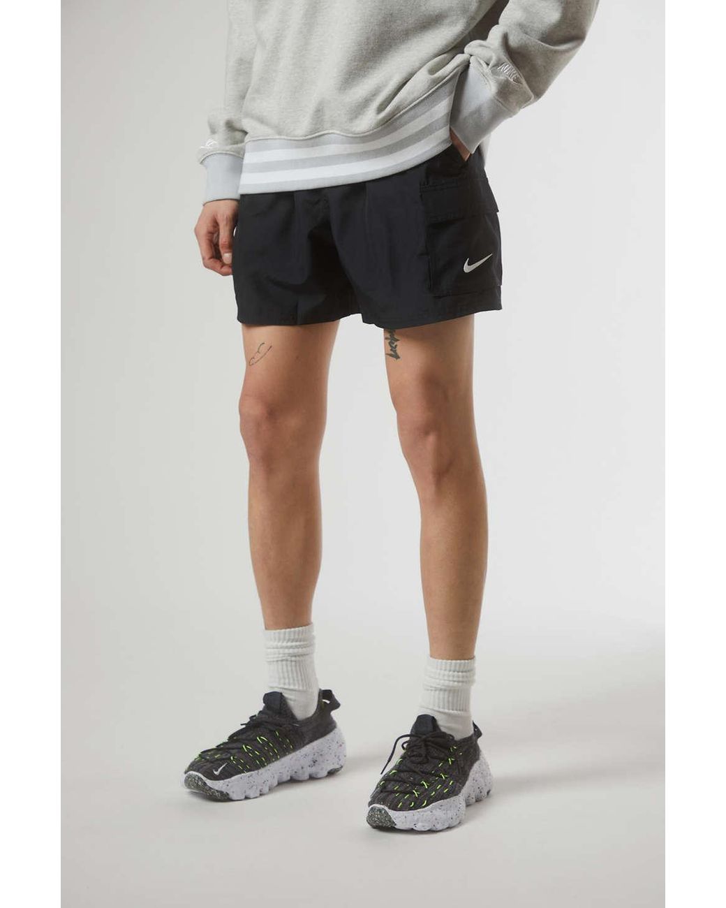 Nike Packable Belted Cargo Short in Black for Men | Lyst