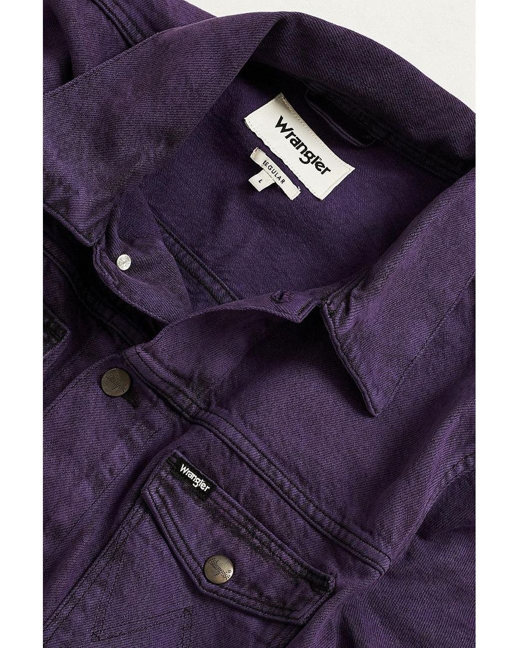 Wrangler purple denim jacket 2025