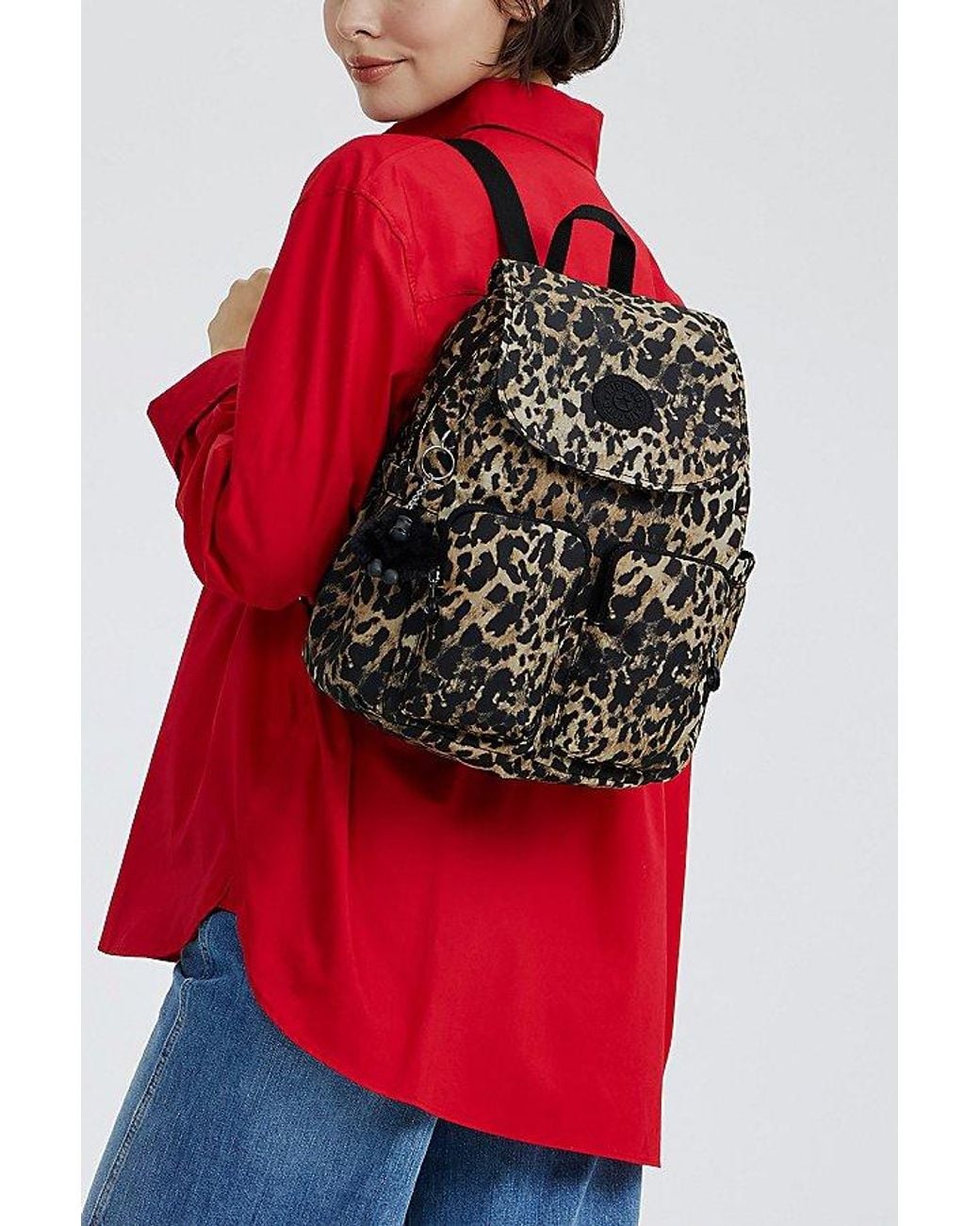 Kipling Black City Pocket Printed Cargo Backpack