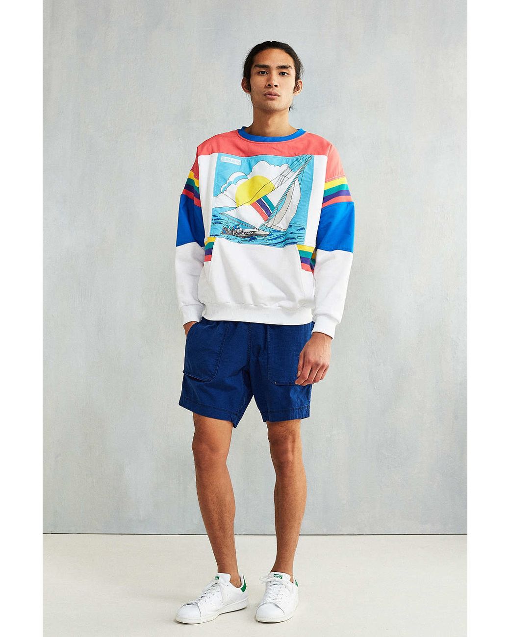 adidas Originals Sailing Graphic Crew Neck Sweatshirt for Men | Lyst