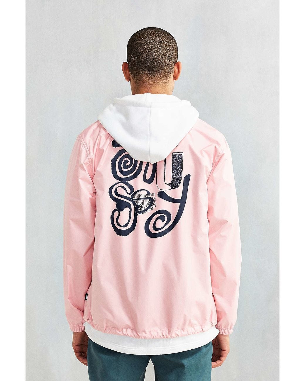 STUSSY コーチジャケットピンク Stussy Funk Coaches Jacket in Pink for Men | Lyst Canada