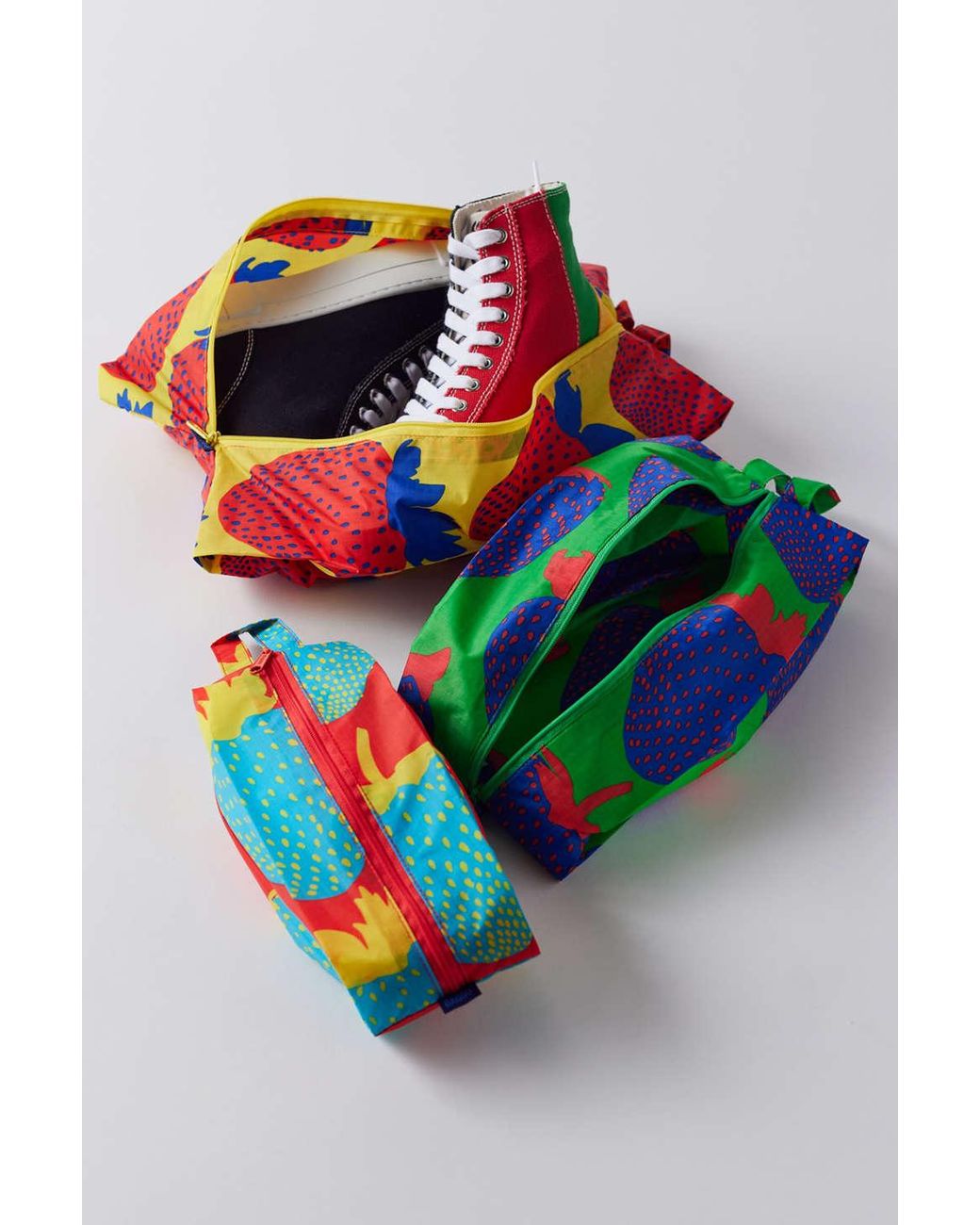 BAGGU 3d Zip Pouch Set in Red Lyst