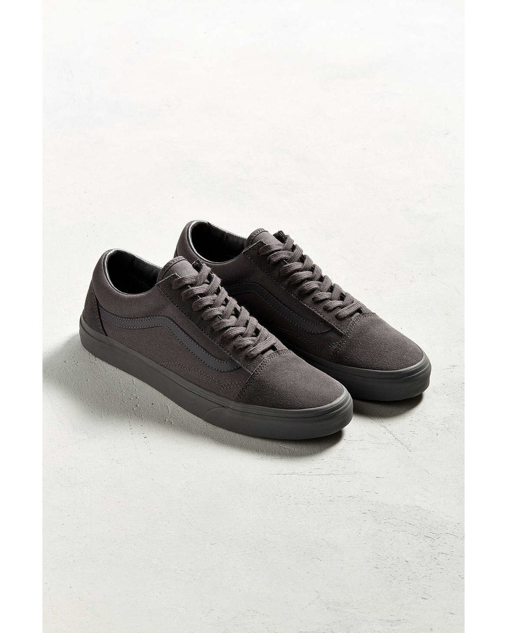 Vans Suede Old Skool Mono Sneaker in Grey (Gray) for Men | Lyst