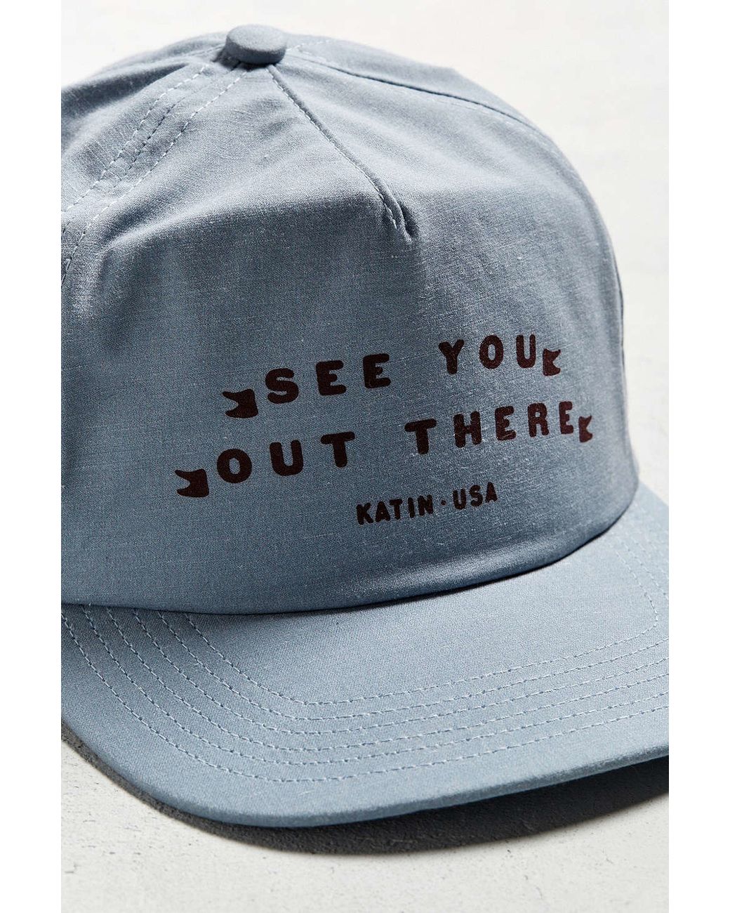 Snapback Hat in Blue for Men 