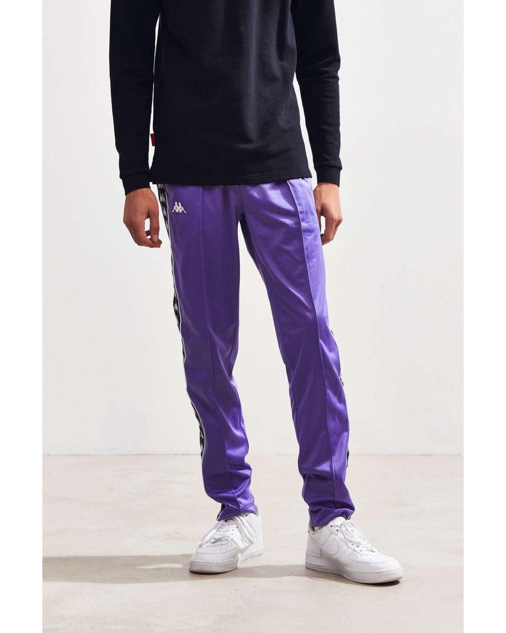 Kappa Banda Astoria Slim Track Pant in Purple for Men | Lyst