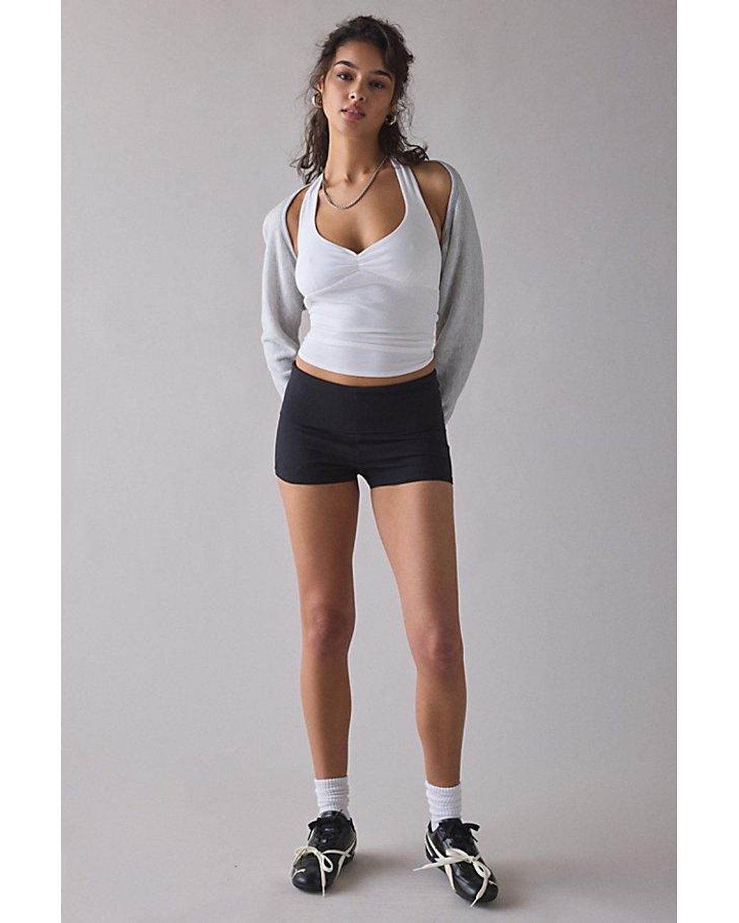 Out From Under Black Bec Foldover Shorts